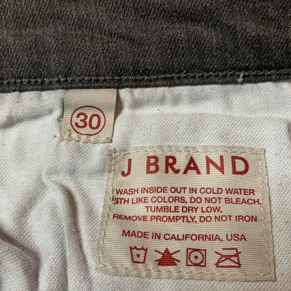 J Brand Pencil Leg Denim Jeans, Gray, Size 30 - Picture 10 of 16